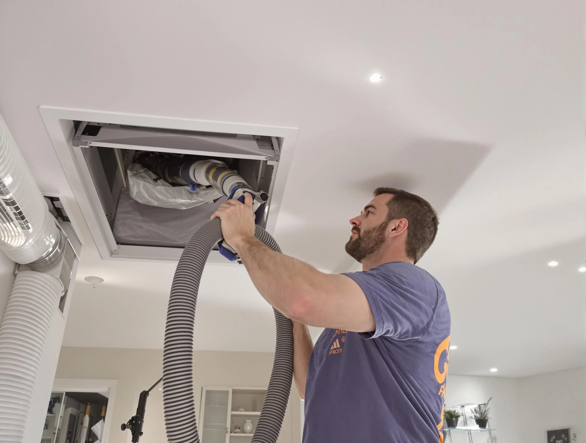 Precision indoor duct cleaning by Westminster Air Duct Cleaning in Westminster