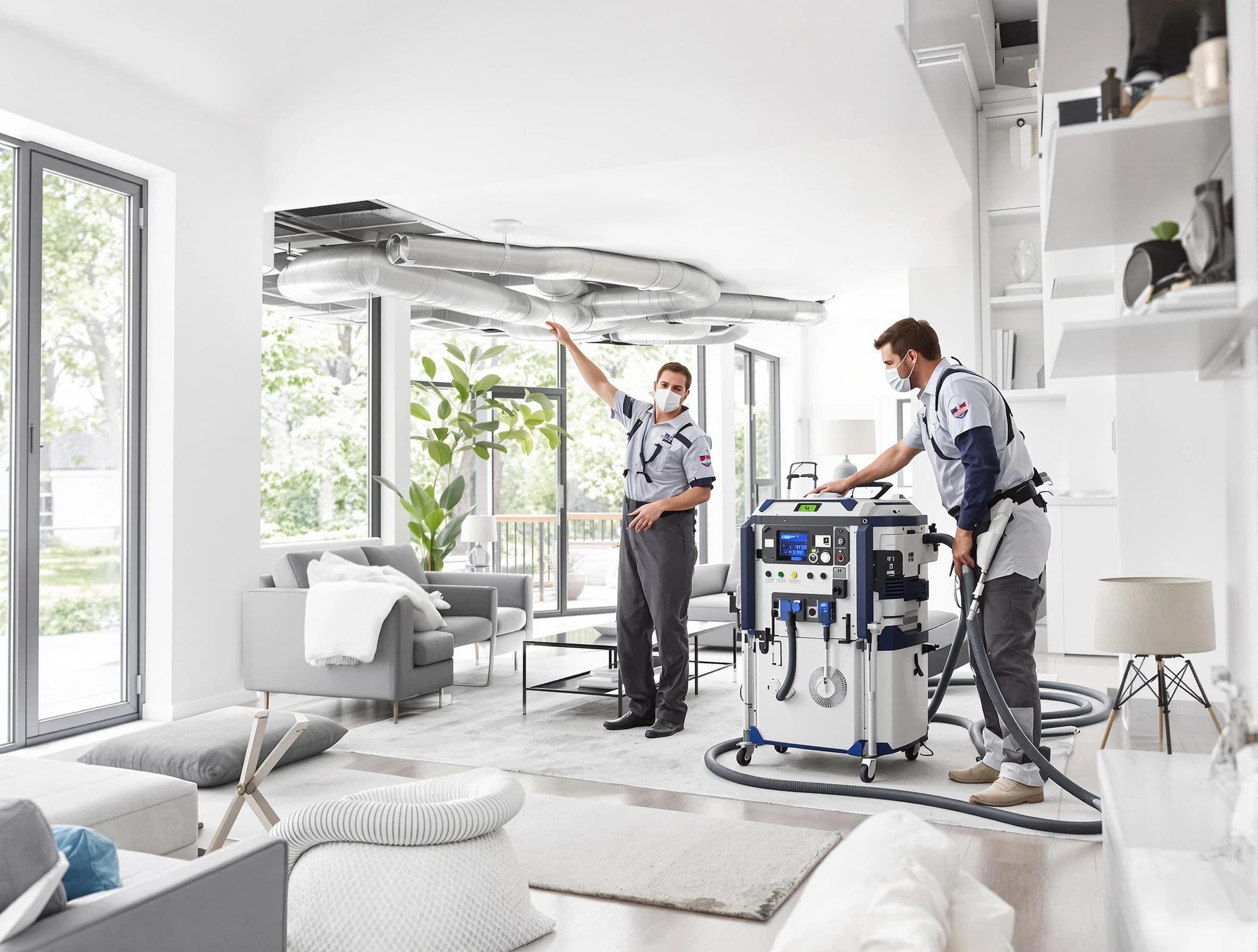 Westminster Air Duct Cleaning professional conducting pure air duct cleaning with state-of-the-art equipment in Westminster