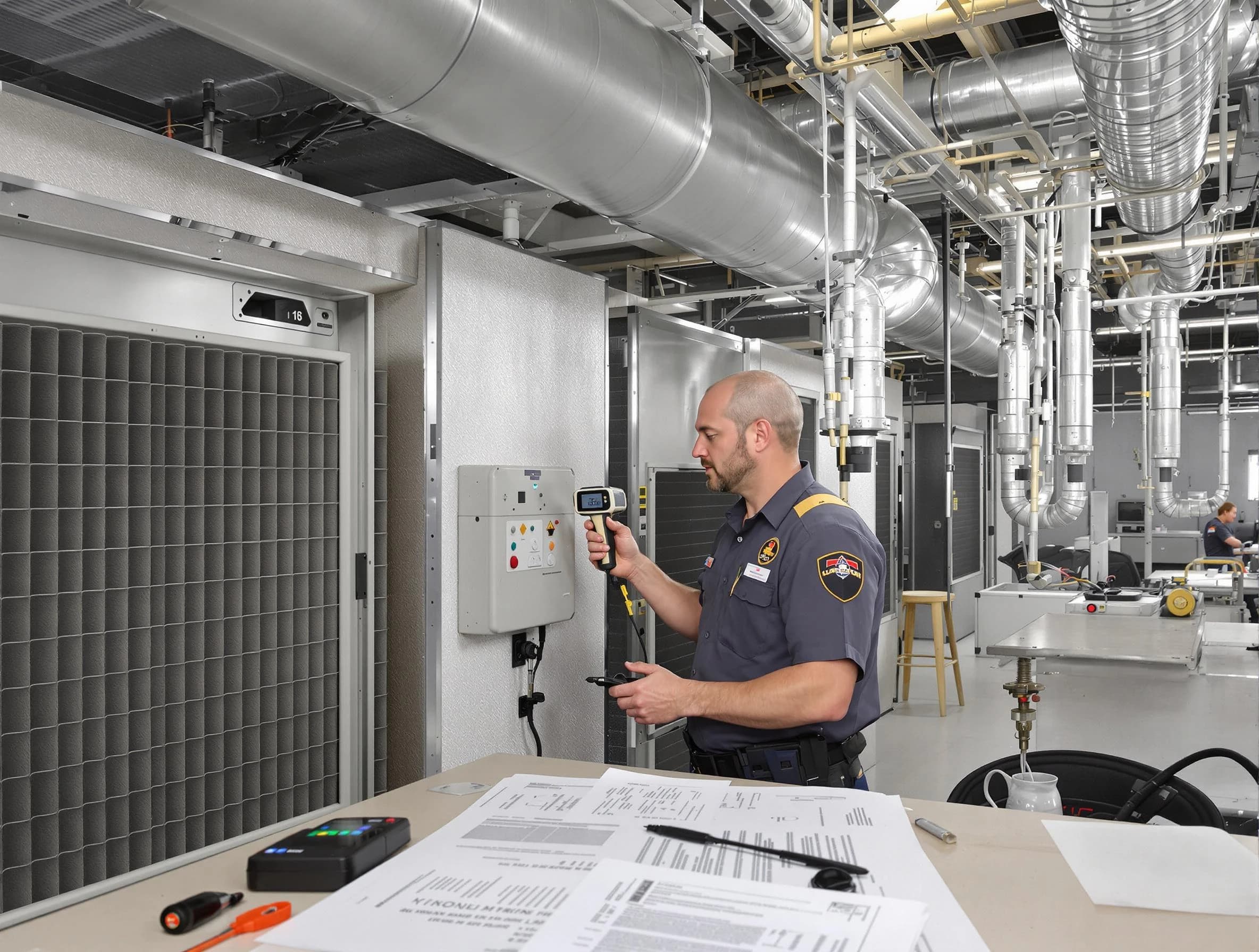 Professional filter system inspection by Westminster Air Duct Cleaning in Westminster