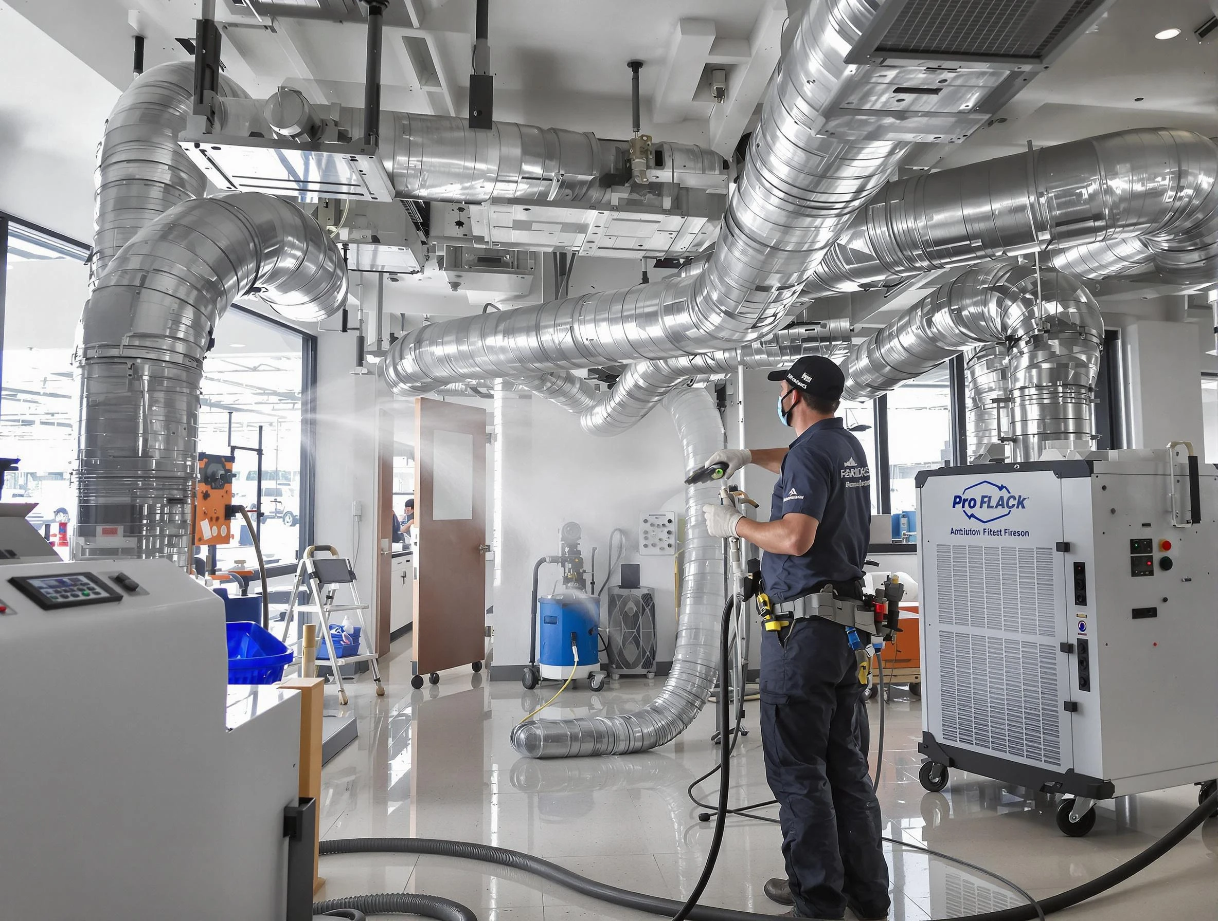 Negative Pressure Air Duct Cleaning in Westminster